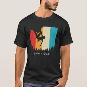  Cuenca, Spanje rotsklimmen Bouldering Mou T-shirt