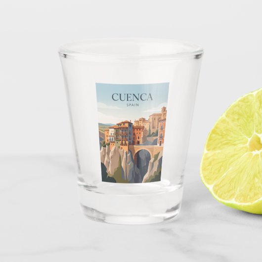 Cuenca Spanje Shot Glas (Voorkant)