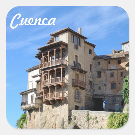 Cuenca, Spanje Vierkante Sticker (Voorkant)