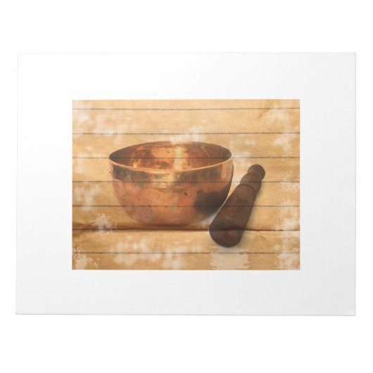Cuenco tibetano, singing bowl notitieblok (Voorkant)
