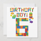 Cuene 6th Birthday Gift 6 Years Old Block Building (Voorkant)