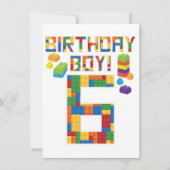 Cuene 6th Birthday Gift 6 Years Old Block Building (Voorkant)