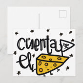 Cuenta me el queso.t briefkaart (Voorkant / Achterkant)