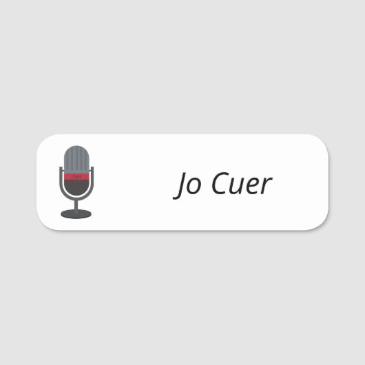 Cuer Naambadge Naamplaatje (Voorkant)