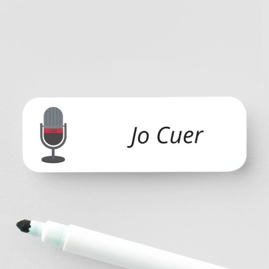 Cuer Name Badge (In situ)