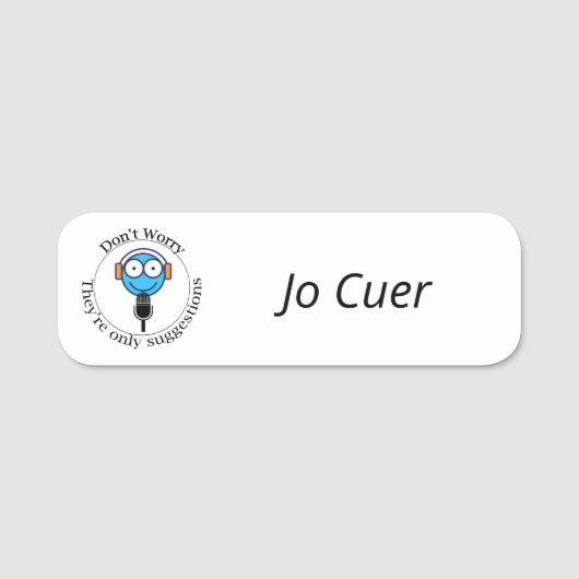 Cuer Name Badge (They're only suggestions) (Voorkant)