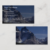 Cuernos Mountains, Patagonia, Argentinië Visitekaartje (Voorkant / Achterkant)