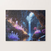 Cueva de cristal con cascada mágica legpuzzel (Horizontaal)