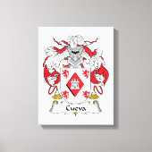 Cueva Family Crest Canvas Afdruk (Voorkant)