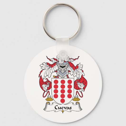 Cuevas Family Crest Sleutelhanger (Voorkant)