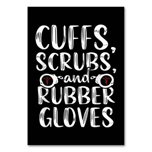 Cuffs Correctional Nurse RN Prison Nursing Medical Kaart (Voorkant)