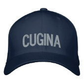 Cugina (neef/vrouw) geborduurd pet van pet (Voorkant)