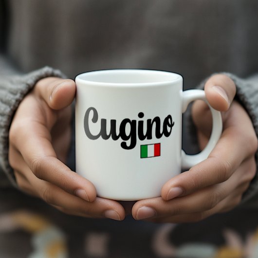 Cugino (Cousin Him) Italian Flag Mug Koffiemok