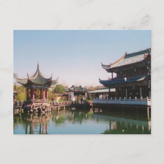 Cui Hu Qiu Bo in de stad Kun Ming Briefkaart (Voorkant)