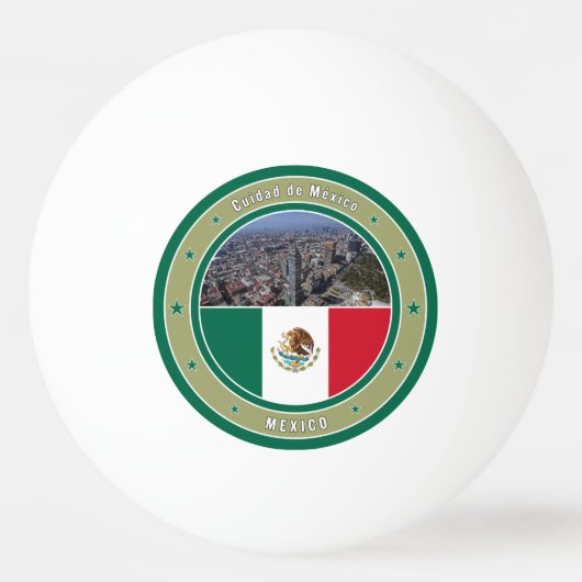 Cuidad de Mexico Pingpongbal (Voorkant)
