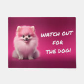 ¡Cuidado con el perro! / Beware of the dog! Deurmat (Voorkant)