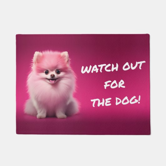 ¡Cuidado con el perro! / Beware of the dog! Deurmat (Voorkant)