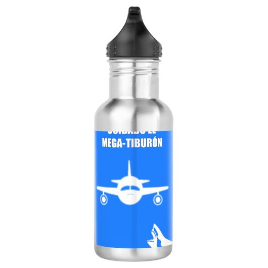 Cuidado El MEga-Tiburon Waterfles (Rechts)