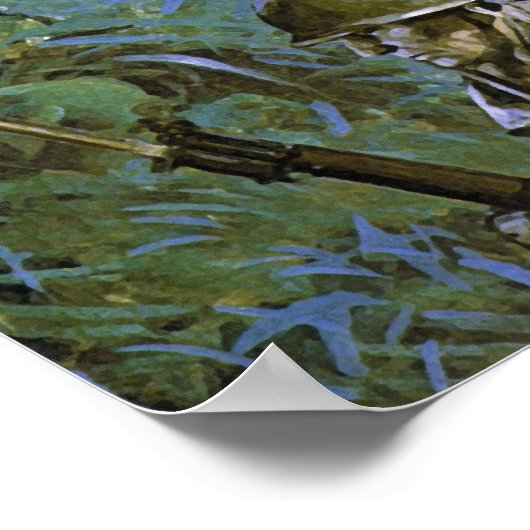 Cuidado Zorg voor bushmaster met Bolo Poster (Hoek)