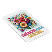 Cuídate para crecer regalo floral magneet (Rechterzijde)