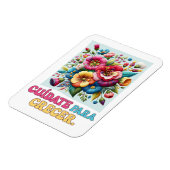 Cuídate para crecer regalo floral magneet (Linkerzijde)
