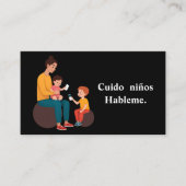 Cuido ninos visitekaartje (Voorkant)