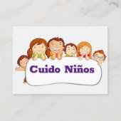 Cuido ninos visitekaartje (Voorkant)