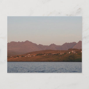 Cuillin-bergen Dramatisch landschap Keltische kuns Feestdagenkaart