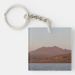 Cuillin Hills in Rode Zonsondergang Skye Sleutelhanger