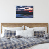 Cuillin Ridge Zonsondergang Isle of Skye  Canvas Afdruk (Insitu (Slaapkamer))