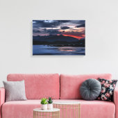 Cuillin Ridge Zonsondergang Isle of Skye  Canvas Afdruk (Insitu (Woonkamer))