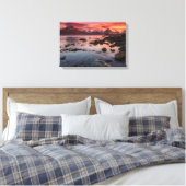 Cuillins vanuit Elgol Isle of Skye Canvas Afdruk (Insitu (Slaapkamer))
