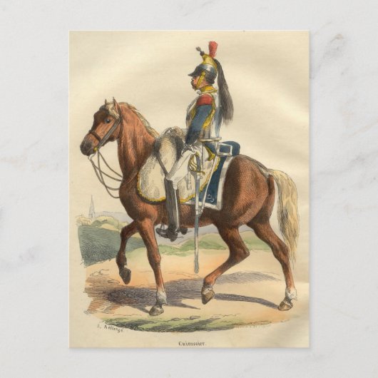 Cuirassier Briefkaart (Voorkant)