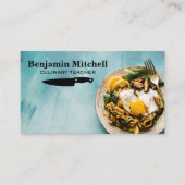 Cuisine Dish | Chef Knife Visitekaartje (Voorkant)