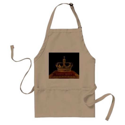 Cuisine Queen Chefs Apron Standaard Schort (Voorkant)