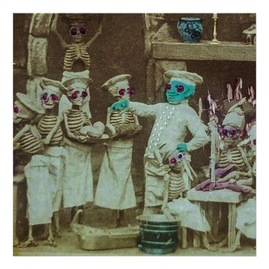 Cuisines De Satans Kitchen 1865 Foto Afdruk (Voorkant)