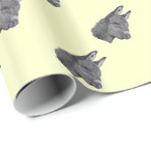 Cukey doncil drawing monochroom realist art cadeaupapier (Rol Hoek)