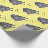 Cukey doncil drawing monochroom realist art cadeaupapier (Hoek)