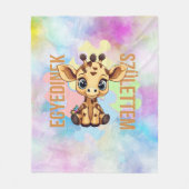 Cuki affirmációk | SNI Zsiráf | Egyedinek Fleece Deken (Voorkant)