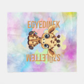 Cuki affirmációk | SNI Zsiráf | Egyedinek Fleece Deken (Voorkant (Horizontaal))