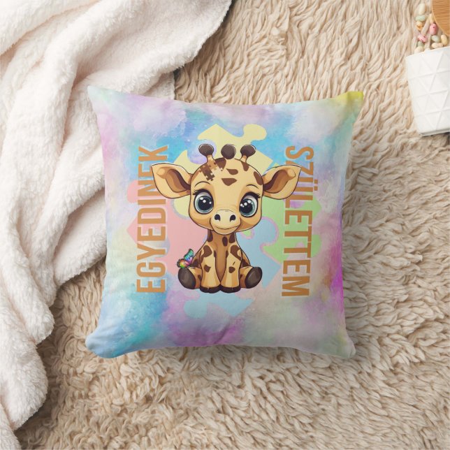 Cuki affirmációk | SNI Zsiráf | Egyedinek Kussen (Deken)