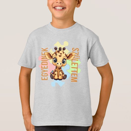 Cuki affirmációk | SNI Zsiráf | Egyedinek T-shirt (Voorkant)