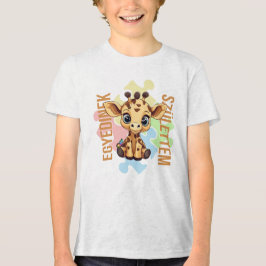 Cuki affirmációk | SNI Zsiráf | Egyedinek Tri-Blend Shirt