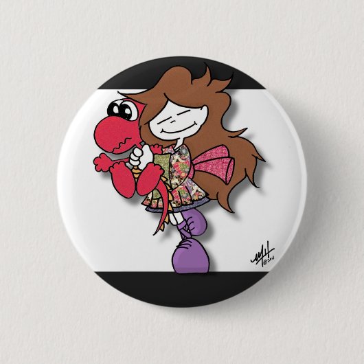 Cukini Dragon Squeeze Ronde Button 5,7 Cm (Voorkant)