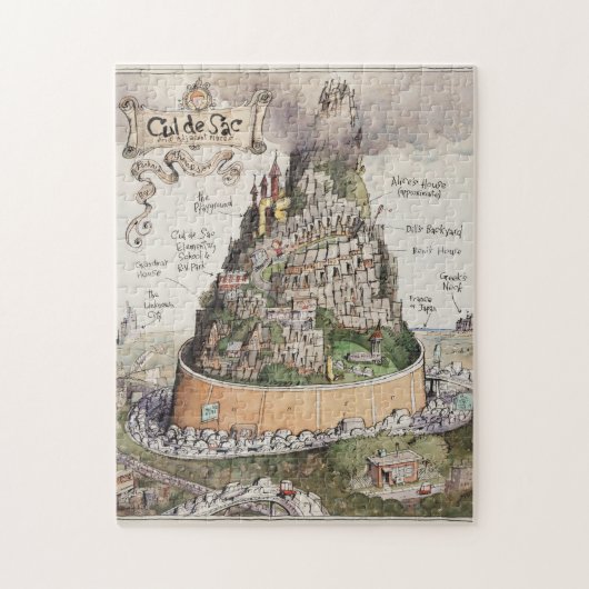 Cul de Sac en aangrenzende plaatsen Puzzle Legpuzzel (Verticaal)