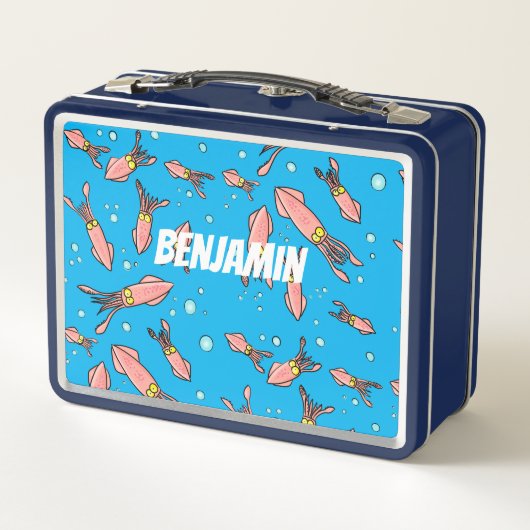 Cula funny pink squid cartoon pattern (Achterkant)