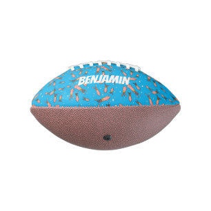 Cula funny pink squid cartoon pattern american football