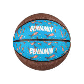 Cula funny pink squid cartoon pattern basketbal (Voorkant)