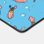 Cula funny pink squid cartoon pattern bureaumat (Hoek)