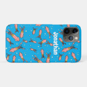 Cula funny pink squid cartoon pattern Case-Mate iPhone case (Achterkant (horizontaal))